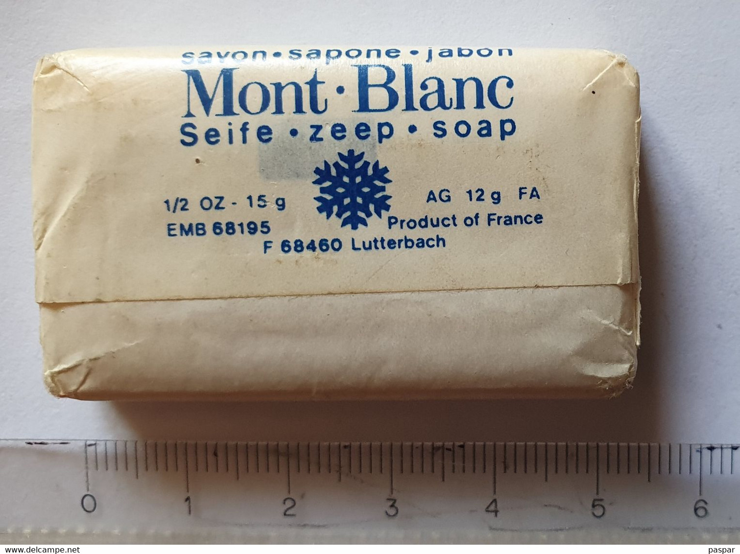 Savonnette Mont Blanc , Aviation , Compagnie Air France , Savon , Sapone - Geschenke