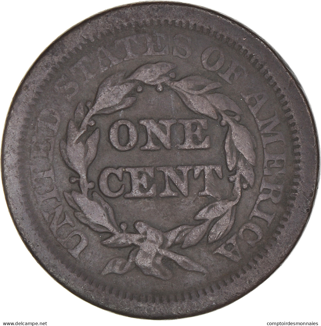 Monnaie, États-Unis, Braided Hair Cent, Cent, 1843, U.S. Mint, Philadelphie - 1840-1857: Braided Hair