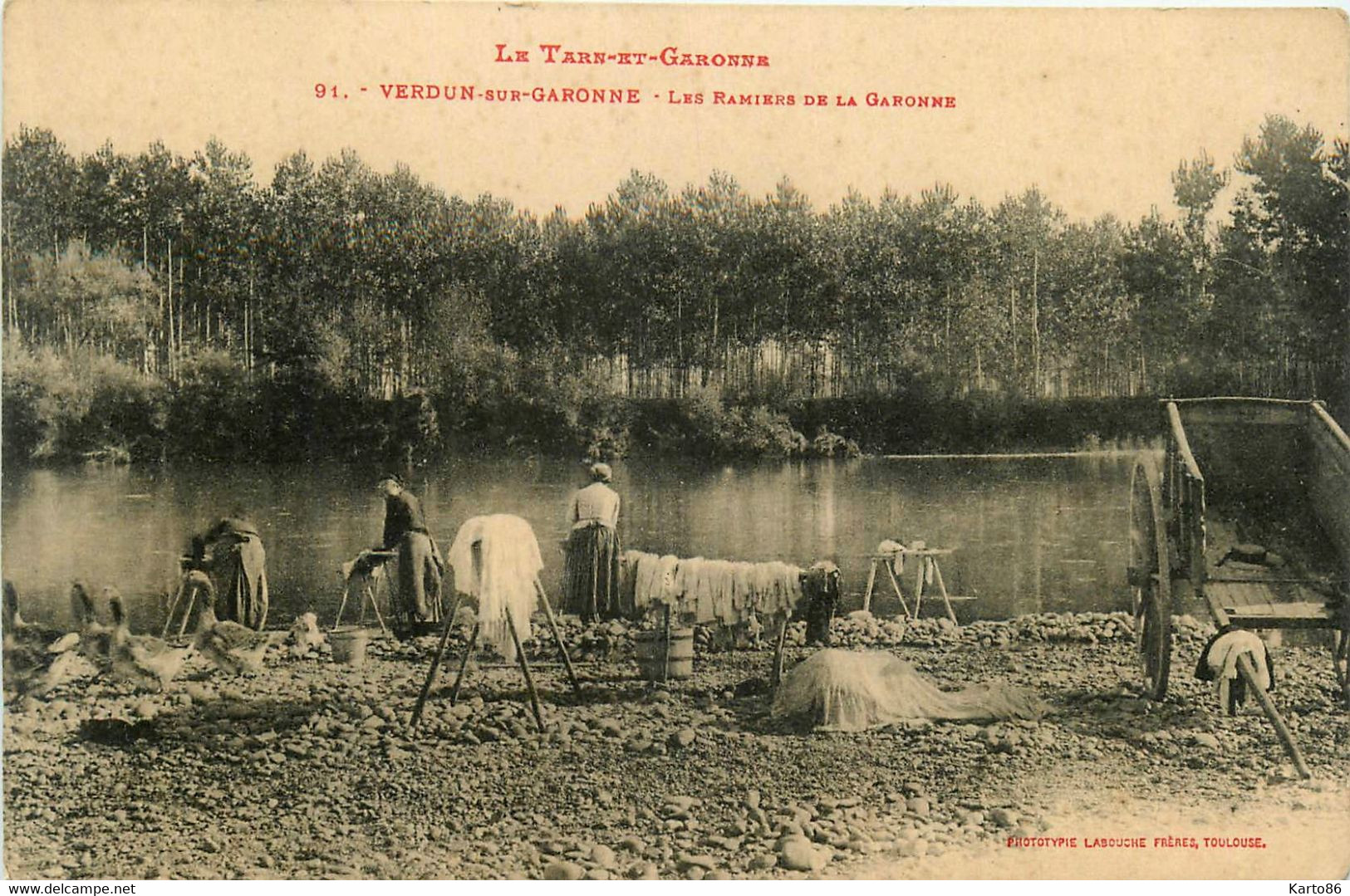 Verdun Sur Garonne * Les Ramiers De La Garonne * Lavoir Laveuses Lavandières - Verdun Sur Garonne