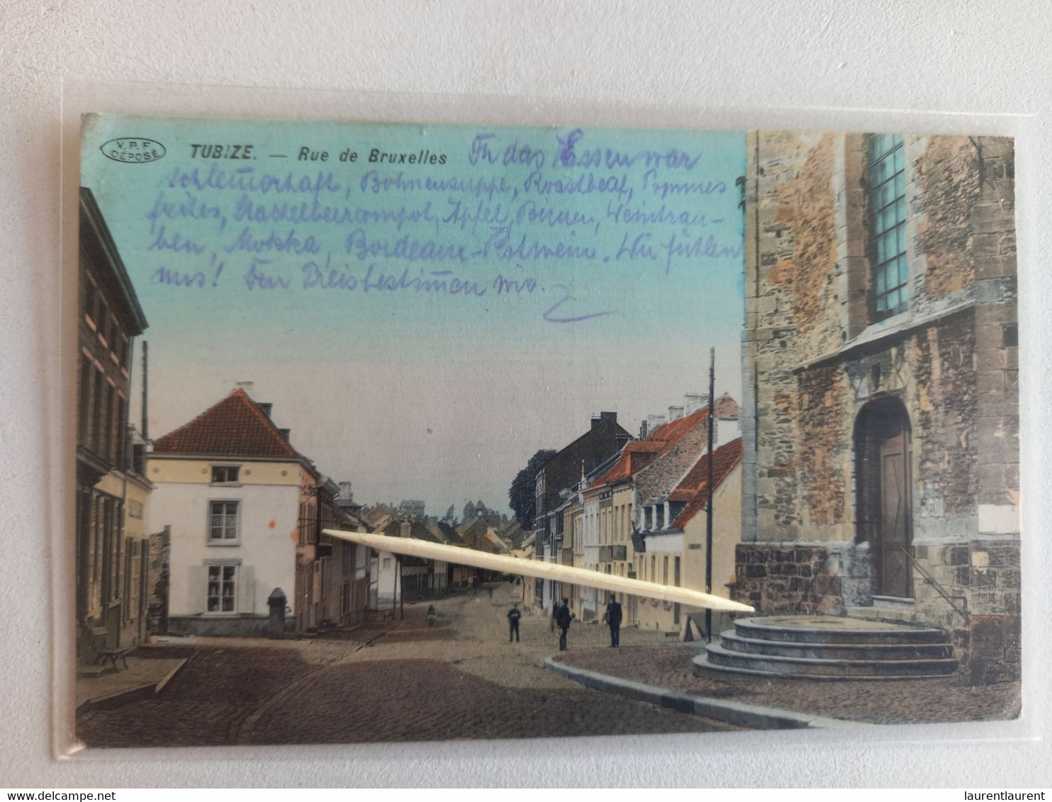 TUBIZE - Rue De Bruxelles - Circulé 1912 VPF - Tubize