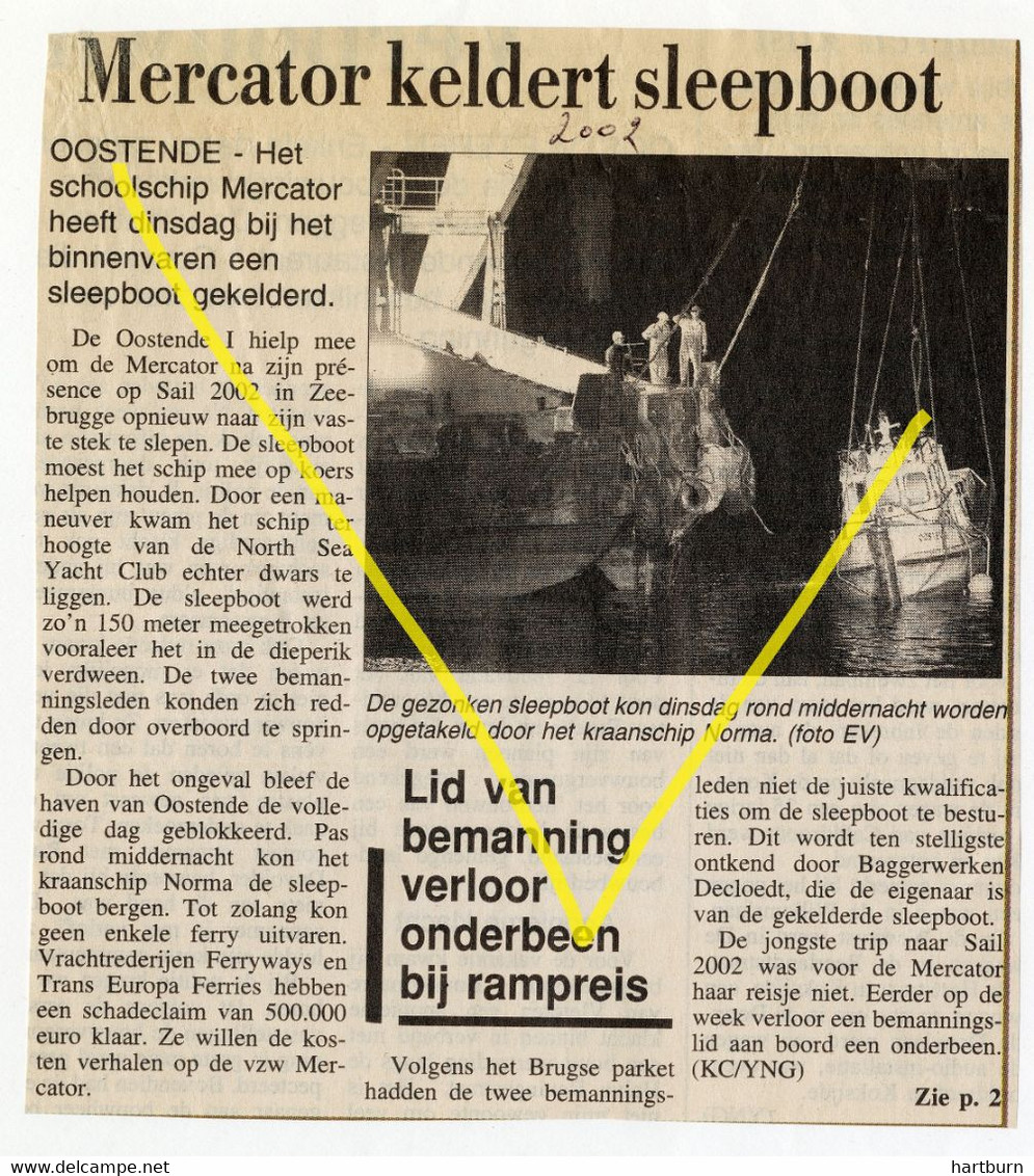 ♥️ Mercator Keldert Sleepboot (2002) (BAK - 3) Oostende - Ostende - Otros & Sin Clasificación