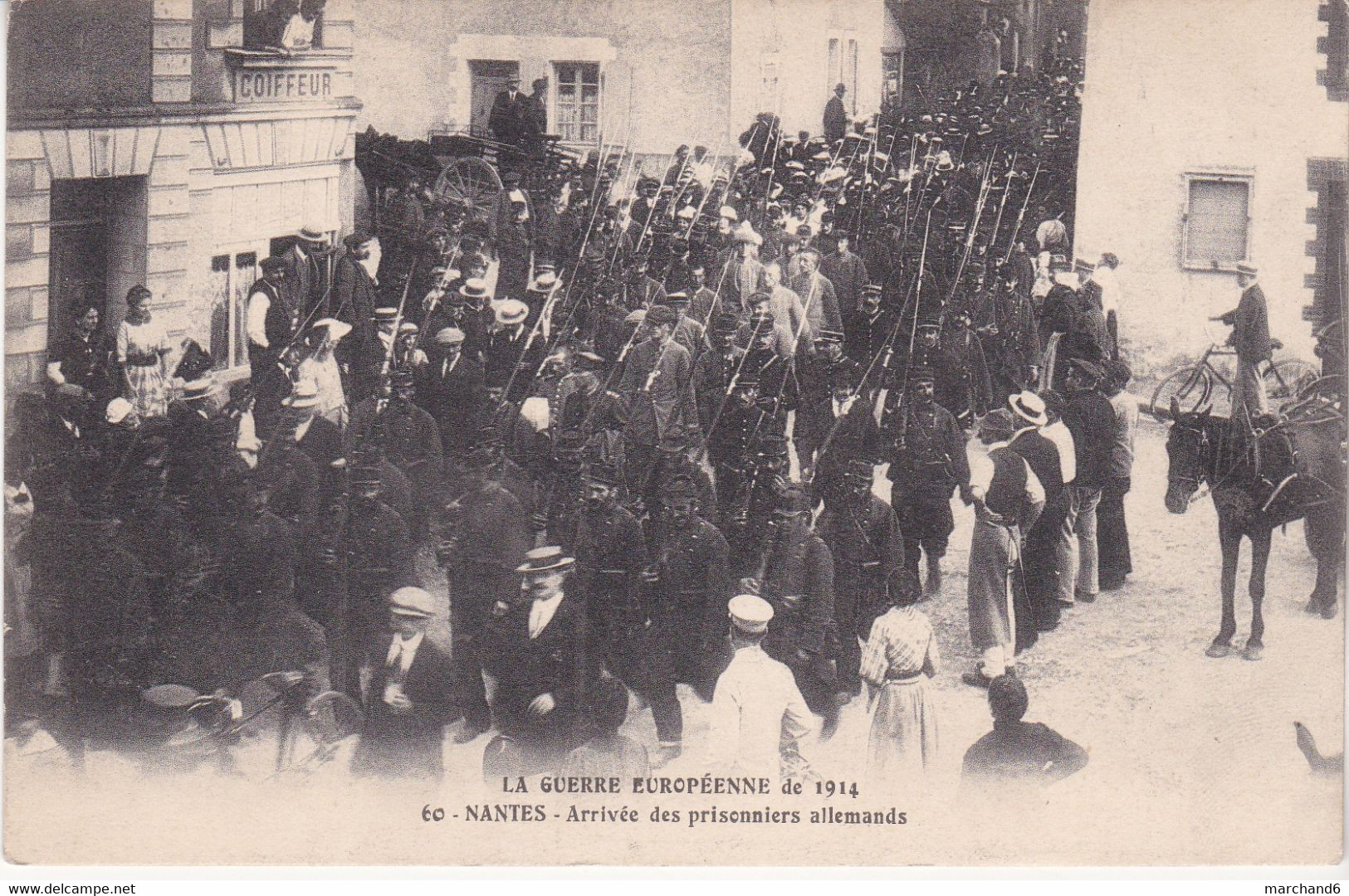 Les Couets En Bouguenais Guerre Européenne 1914 Arrivée Des Prisonniers Allemands édition Artaud Nozais N°60 - Bouguenais