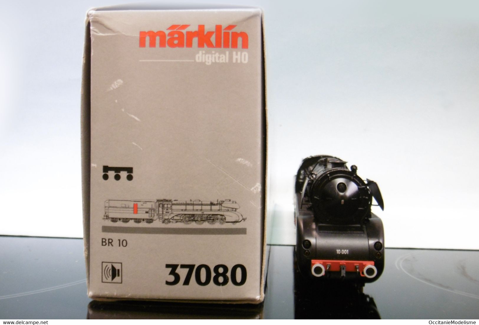 Märklin 3 rails - Locomotive vapeur BR 10 001 DB ép. III Delta Digital Sound réf. 37080 BO HO 1/87