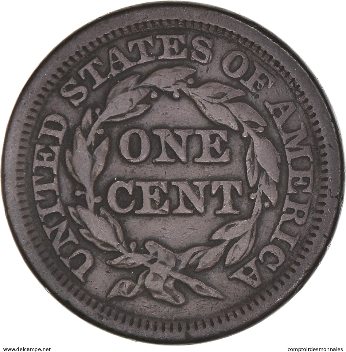 Monnaie, États-Unis, Braided Hair Cent, Cent, 1848, U.S. Mint, Philadelphie - 1840-1857: Braided Hair