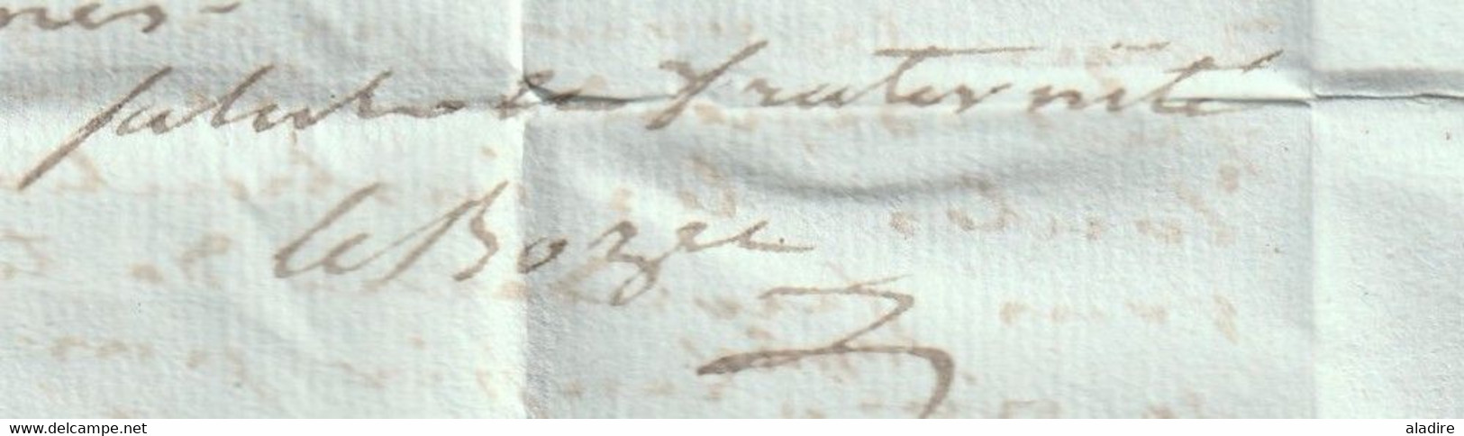 An 3 - 1795 - Marque postale 28 MORLAIX sur LAC de 2 pages vers LANNION - période de la Convention Nationale