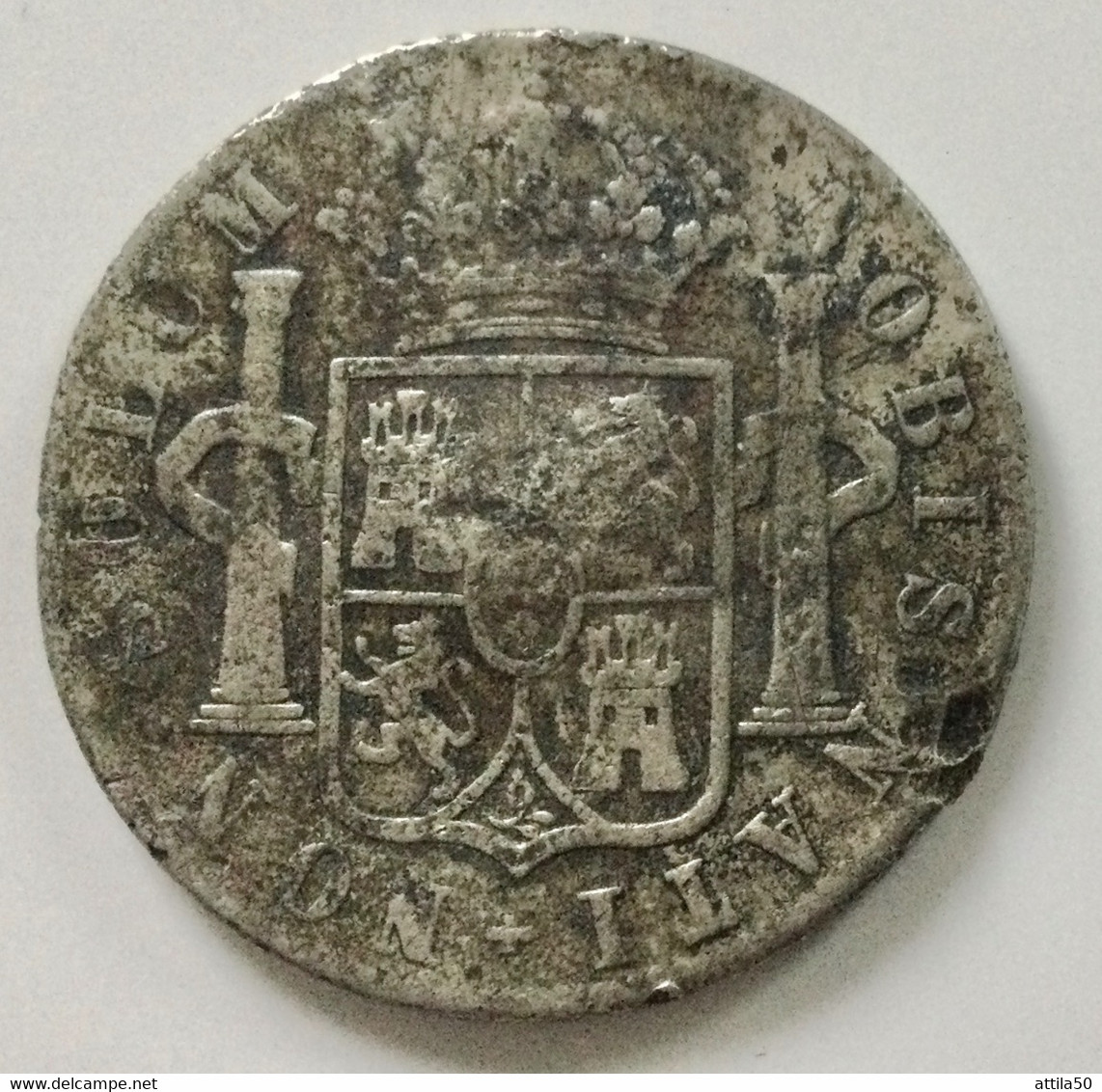 Messico - CAROLUS IIIII DEI GRATIA. R. Non Solum Nobis Nati - 1795 - RICONIO Di Metallo Bianco. Diametro Mm.40. - Monarchia / Nobiltà