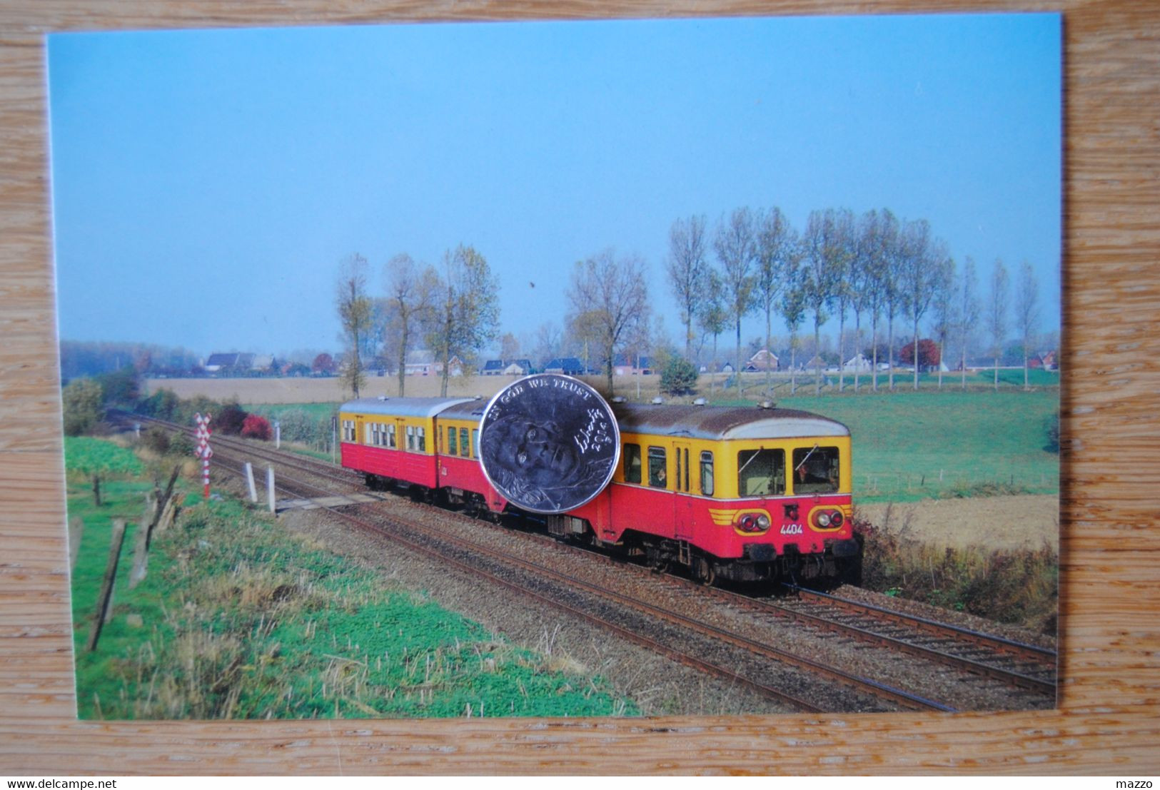 48/SNCB/NMBS-Autorail 4405 Avec Remorque Type 734 -St Maria Oudenhove - Trenes