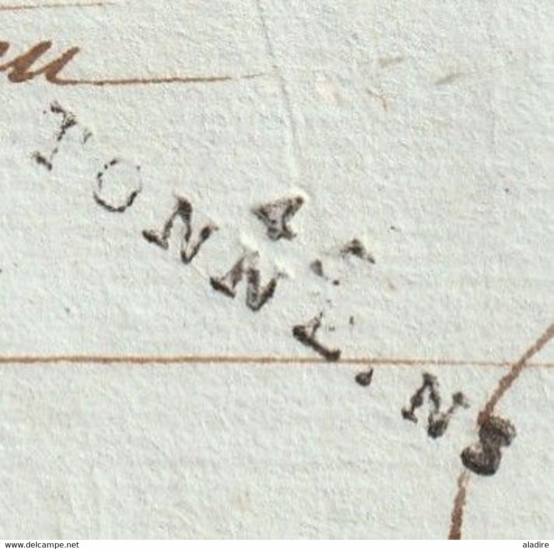 An 3 - 1794 - Marque Postale 45 TONNEINS - 30 X 7 Mm - Sur LAC Vers MONTAUBAN - Convention Nationale - 1701-1800: Precursors XVIII