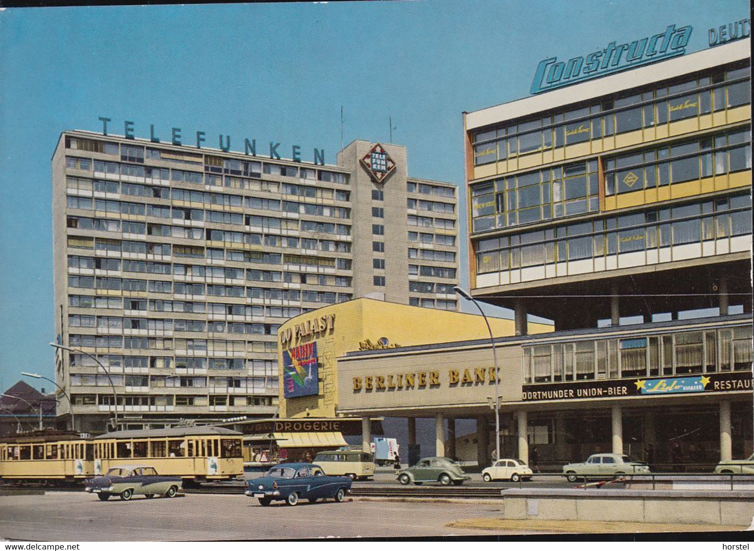 D-10789 Berlin - Kino Zoo Palast - Breitscheidplatz - Straßenbahn - Tram - Cars - VW Käfer - Ford Taunus 17m - Mercedes - Charlottenburg