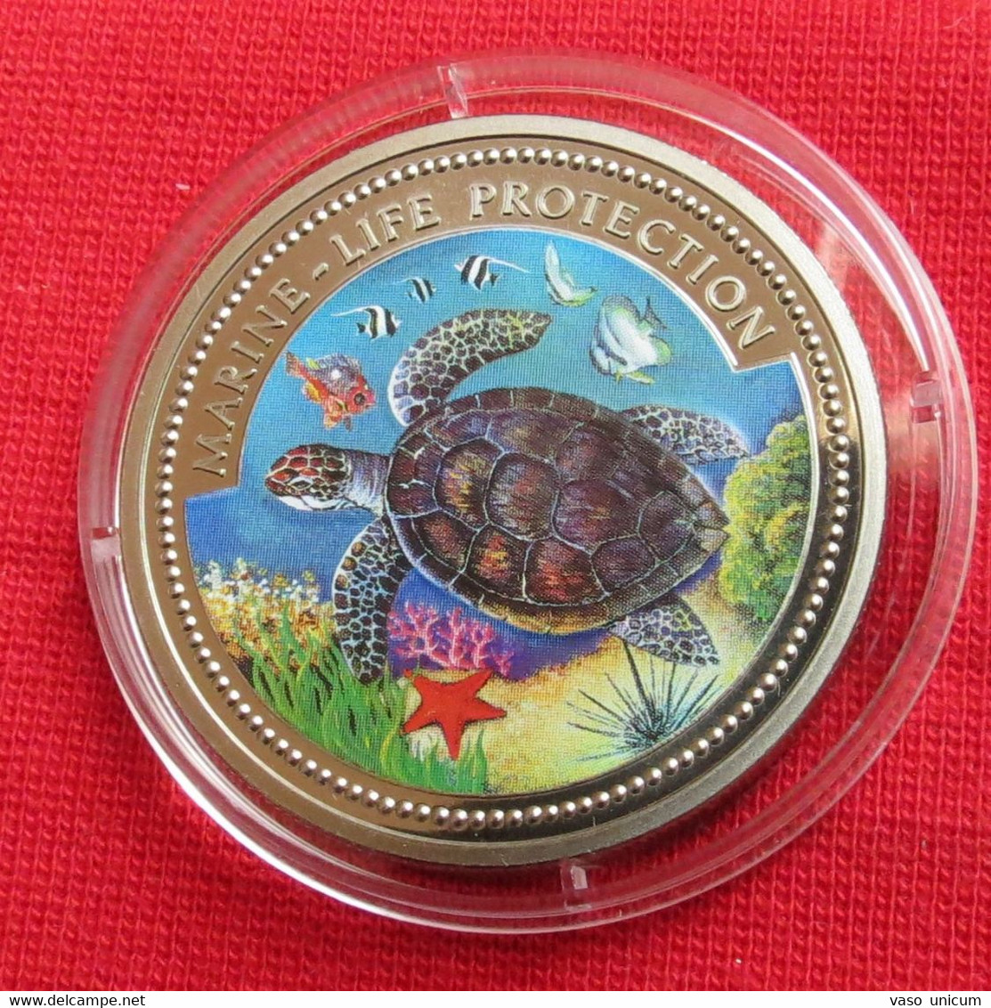 Palau 1 $ 1998 Turtle Fish Marine Life Set - Palau