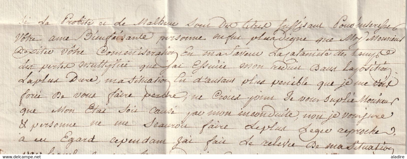 1777 - Marque Postale LILLE - 23 X 4 Mm -  Sur Lettre Avec Correspondance  De 2 Pages Vers AMIENS - Règne De Louis XVI - 1701-1800: Precursors XVIII