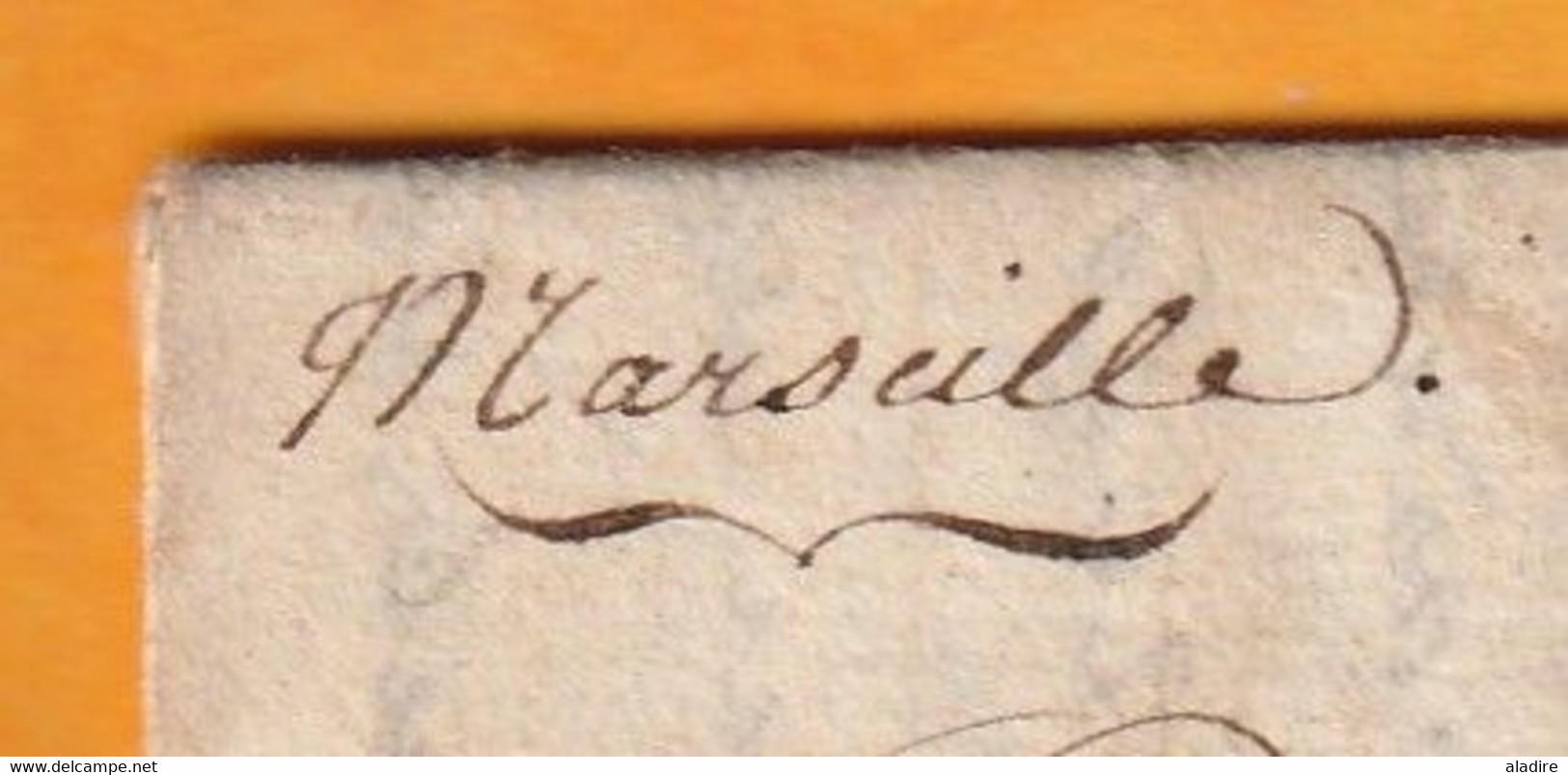 1777 - Marque Manuscrite Marseille Sur Lettre Avec Corresp  Filiale De 3 P Vers Pont De Camaret En Rouergue Par Lodève - 1701-1800: Precursors XVIII