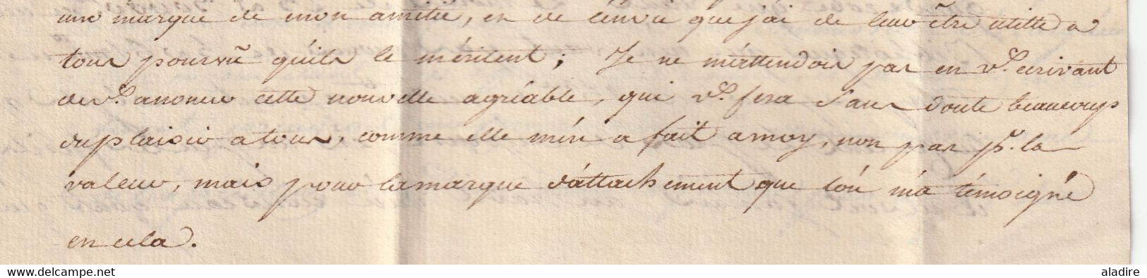 1777 - Marque manuscrite Marseille sur Lettre avec corresp  filiale de 3 p vers Pont de Camaret en Rouergue par Lodève