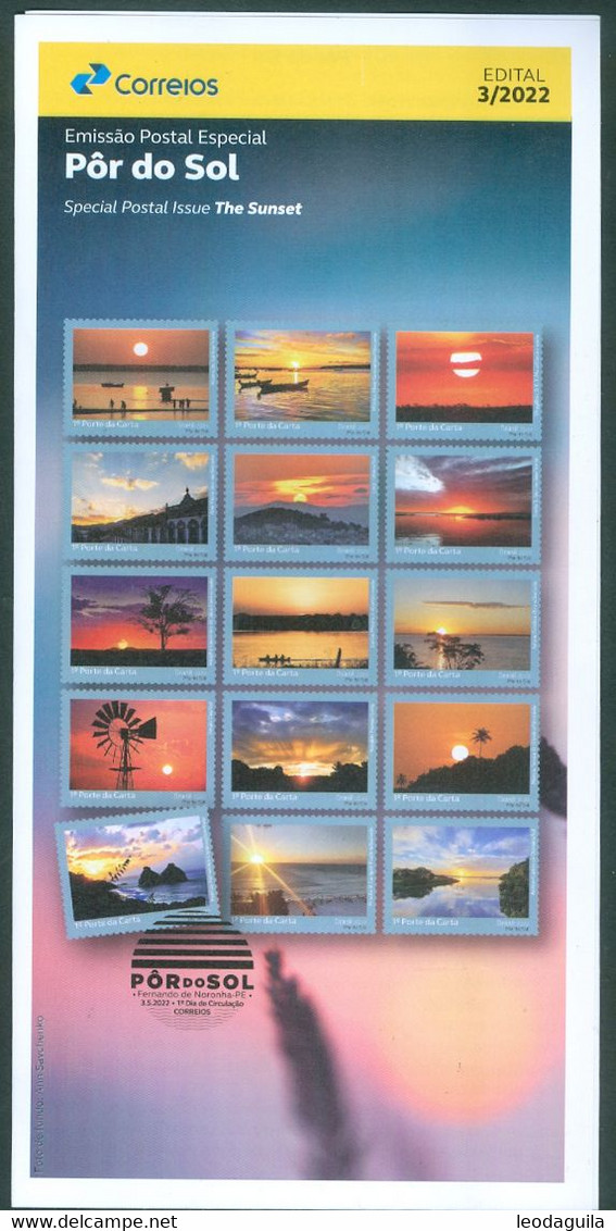 BRAZIL 2022  - THE SUNSET - OFFICIAL BROCHURE  - EDICT #03-2022 - Covers & Documents