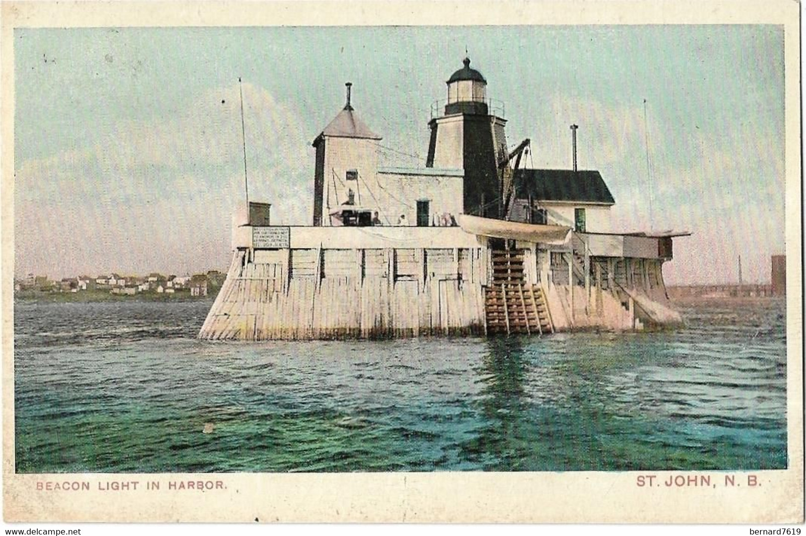 Canada -    Saint John   - Beacon  Light In  Harbor - St. John