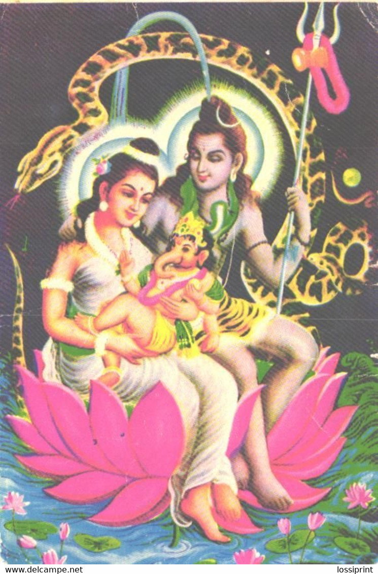Shiv Parvati Ganesh - Bouddhisme