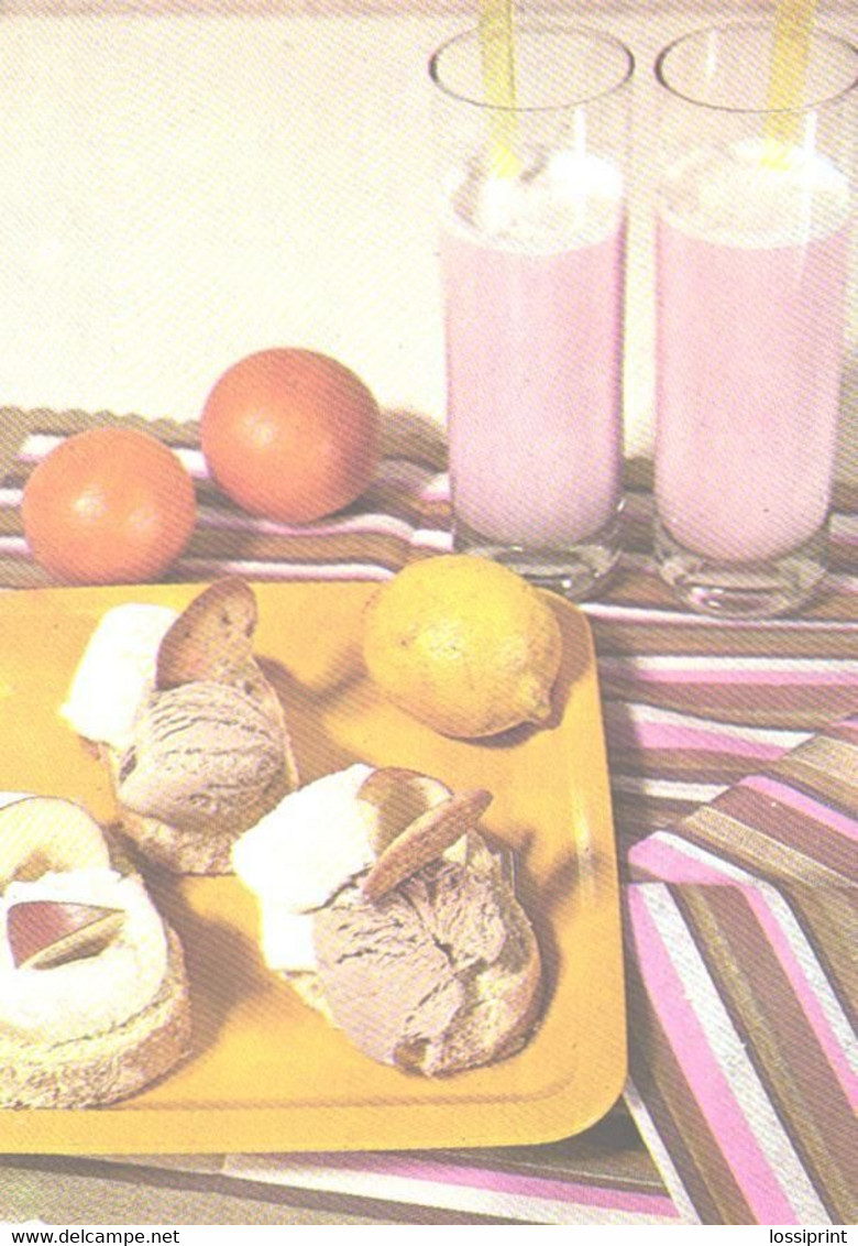 Estonian Cooking Recipes:Roll Biscuit With Ice Cream, 1985 - Recettes (cuisine)