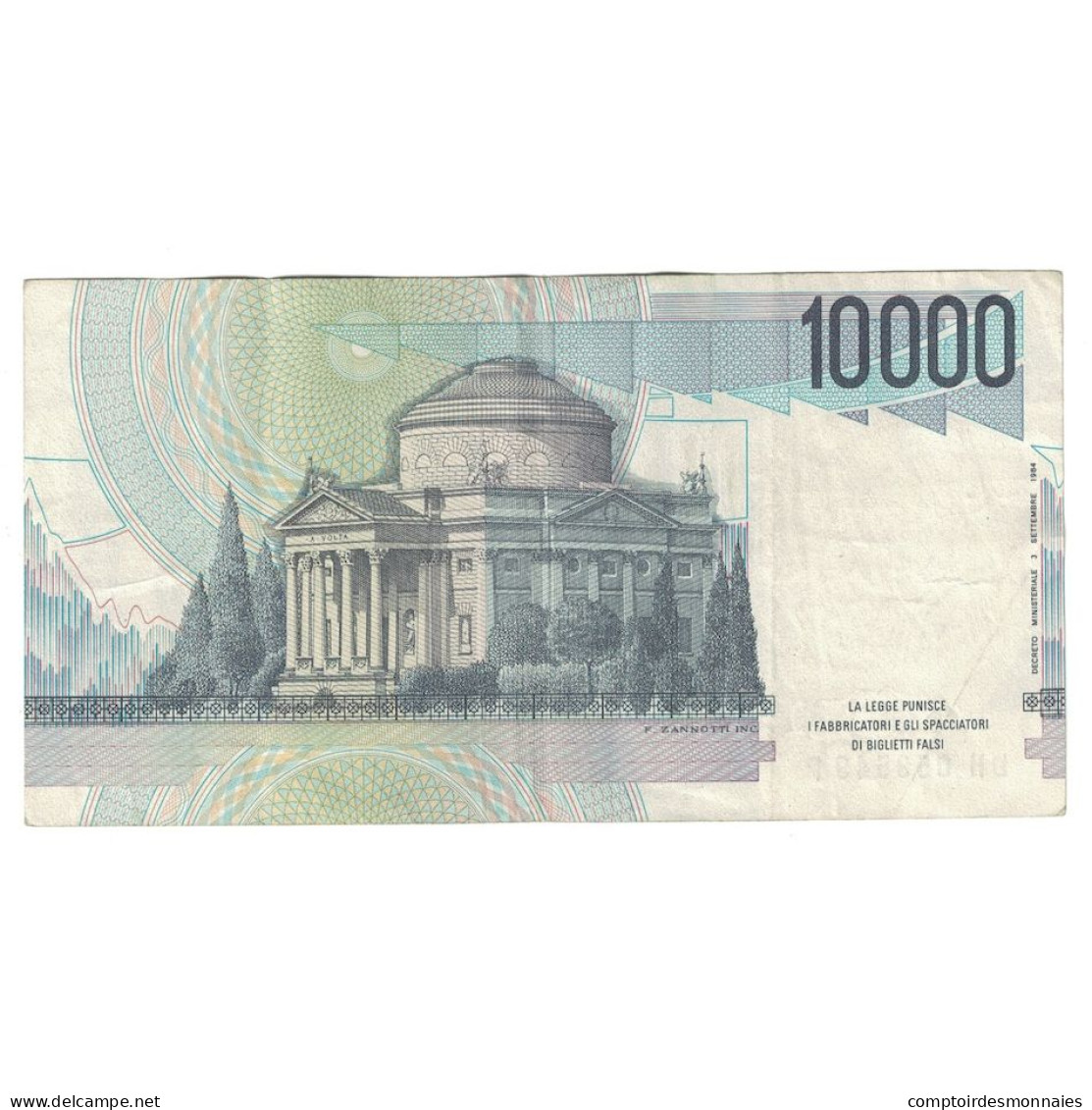 Billet, Italie, 10,000 Lire, 1984, 1984-09-03, KM:112d, TB+ - 10000 Lire