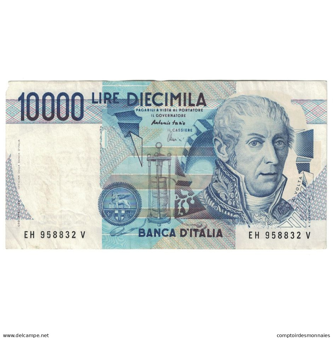 Billet, Italie, 10,000 Lire, 1984, 1984-09-03, KM:112d, TTB - 10000 Lire