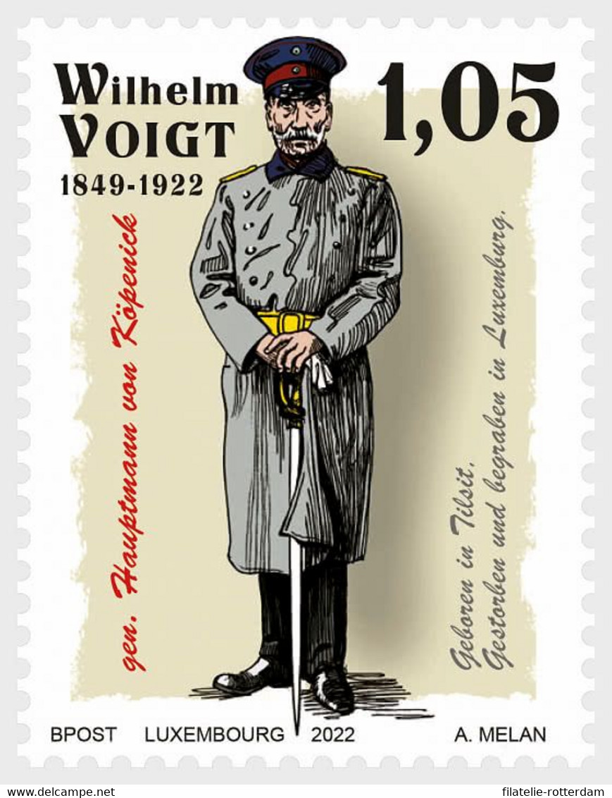 Luxemburg / Luxembourg - Postfris/MNH - 100 Jaar Wilhelm Voigt 2022 - Nuovi