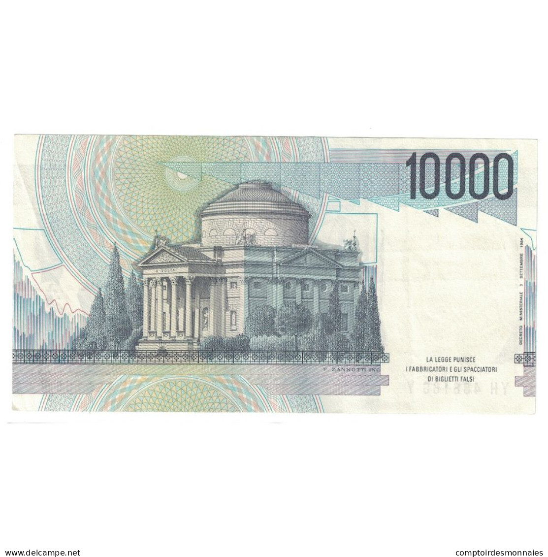 Billet, Italie, 10,000 Lire, 1984, 1984-09-03, KM:112d, TTB+ - 10000 Lire