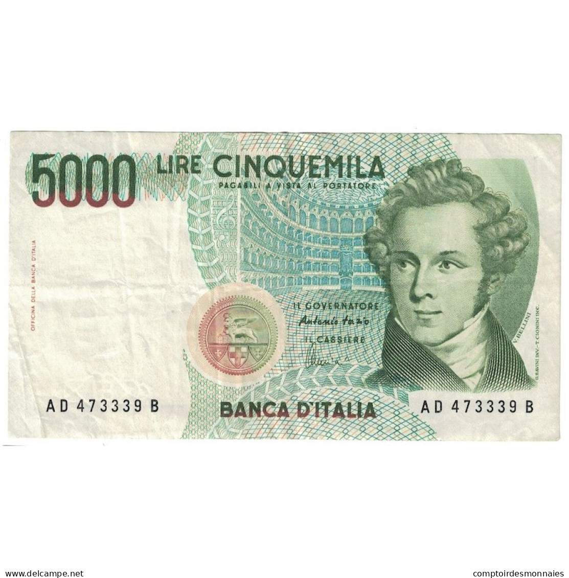 Billet, Italie, 5000 Lire, 1985, 1985-01-04, KM:111c, TB+ - 5.000 Lire