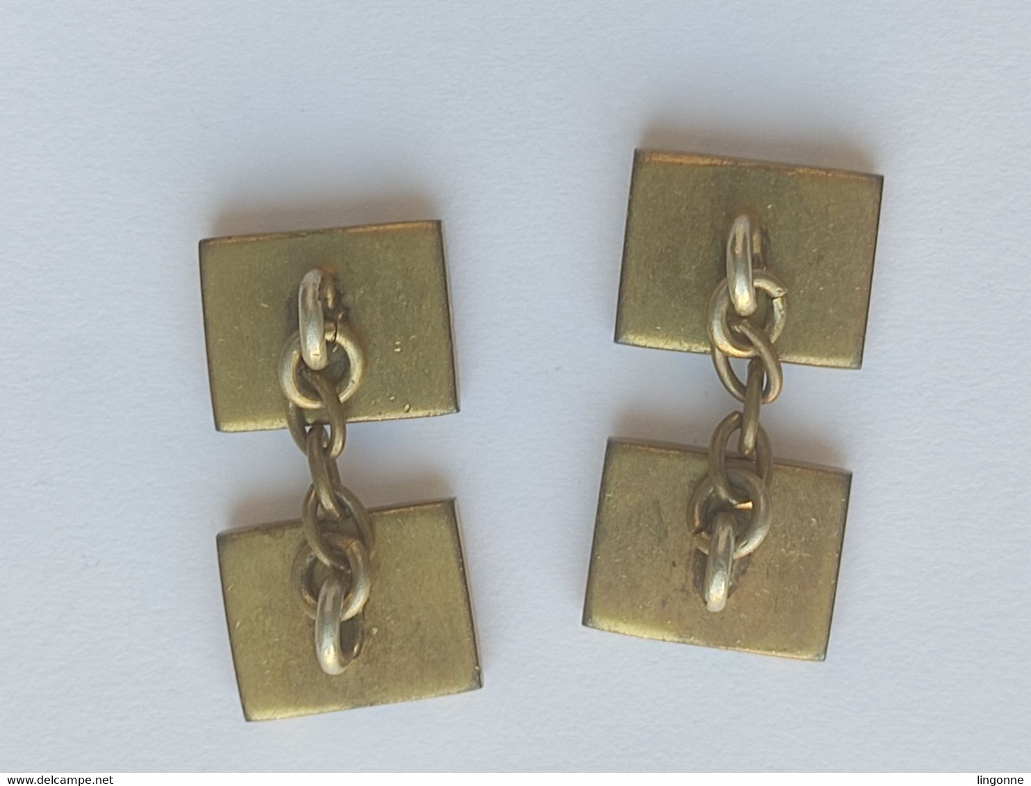 Anciens Boutons De Manchette Avec Chaine  Poids 8,36 Grammes - Cuff Links & Studs