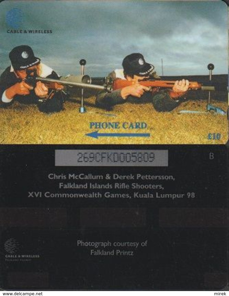 167/ Falkland Islands; Rifle Shooters, 269CFKD - Falklandeilanden