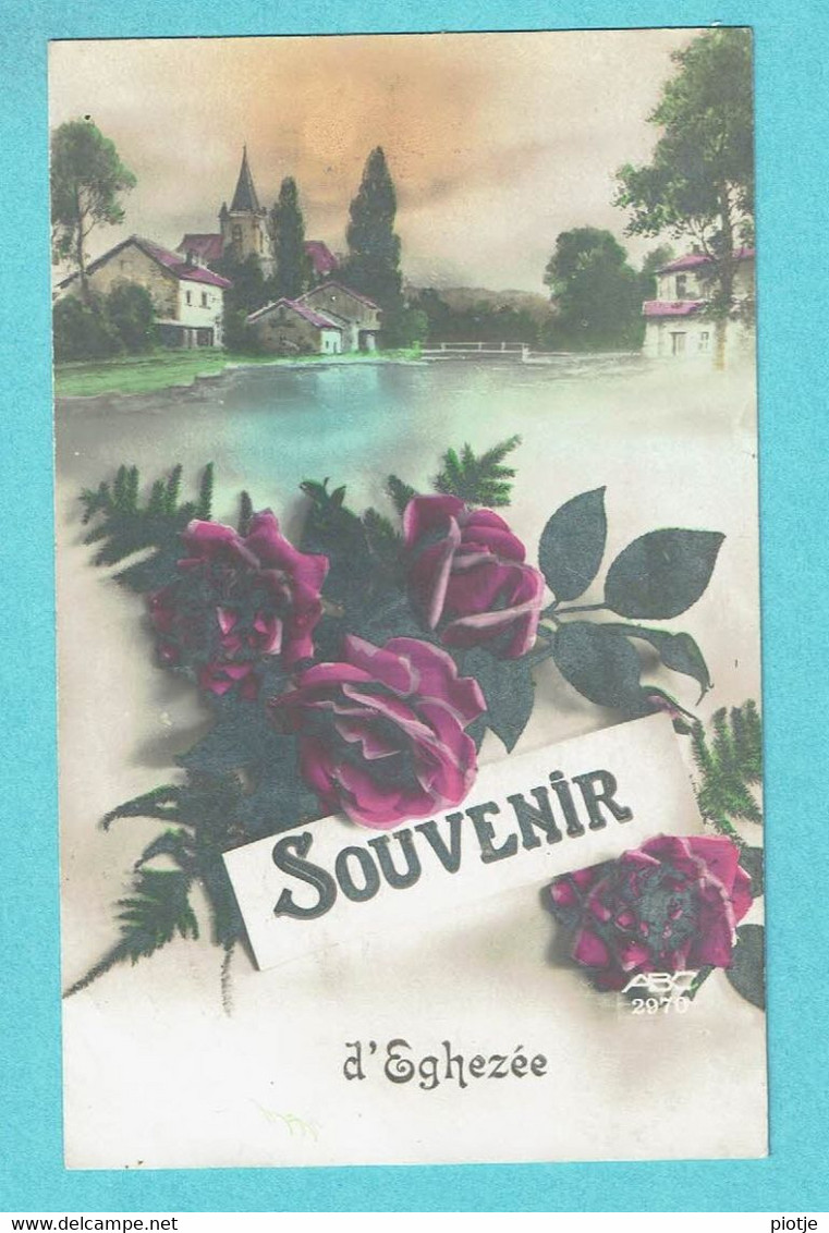* Eghezée (Namur - La Wallonie) * (ABC 2070) Souvenir D'Eghezée, Fantaisie, Fleurs, Rose, Unique, TOP, Rare - Eghezee