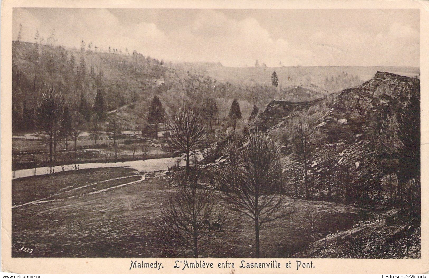 CPA MALMEDY L'Amblève Entre Lasnenville Et Pont - Oblitéré En 1924 - Malmedy