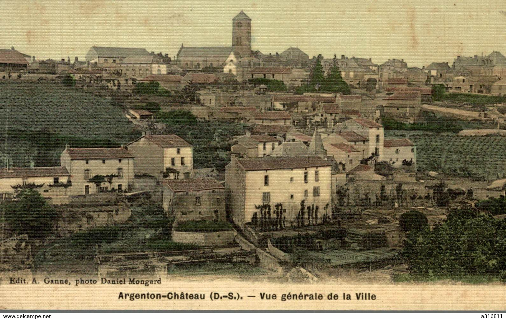 Argenton Château Vue Générale De La Ville - Argenton Chateau