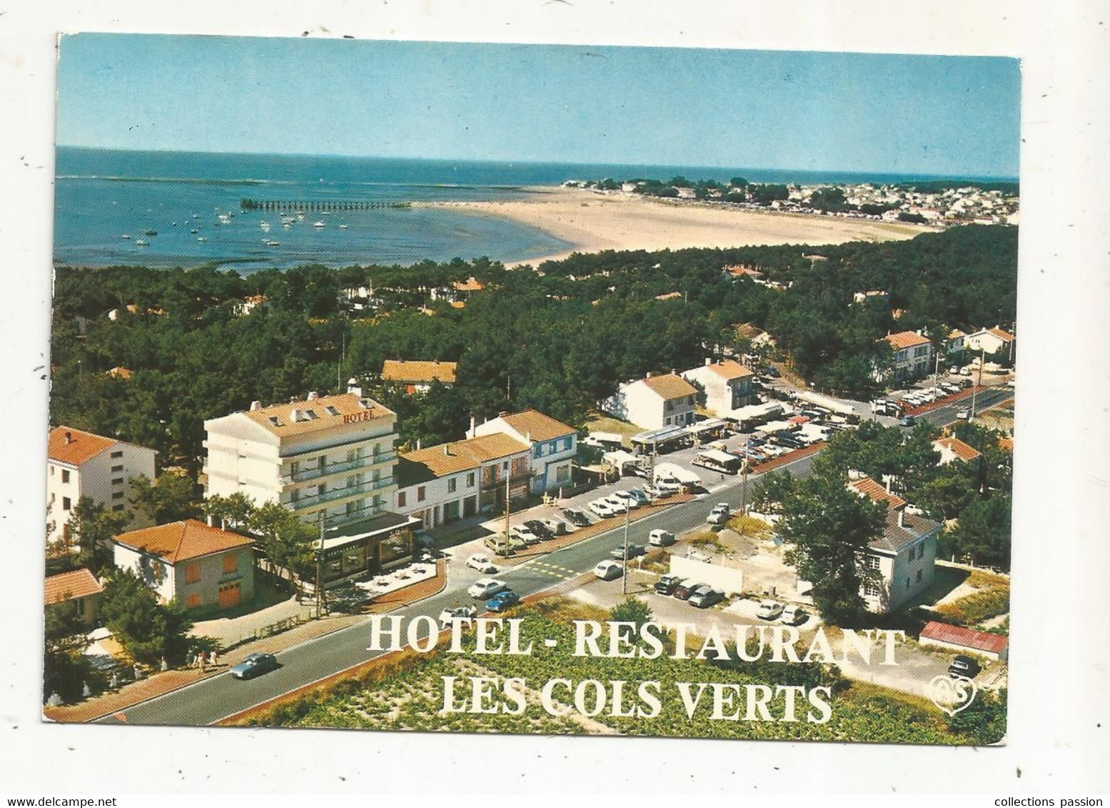 Cp, Hôtels & Restaurants LES COL VERT ,85, LA GRIERE, LA TRANCHE SUR MER , Voyagée 1989 - Hotels & Restaurants