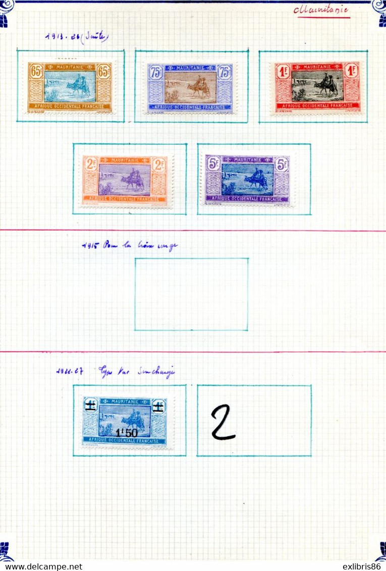 180522/// COLONIES MAURITANIE JOLI LOT - Andere & Zonder Classificatie