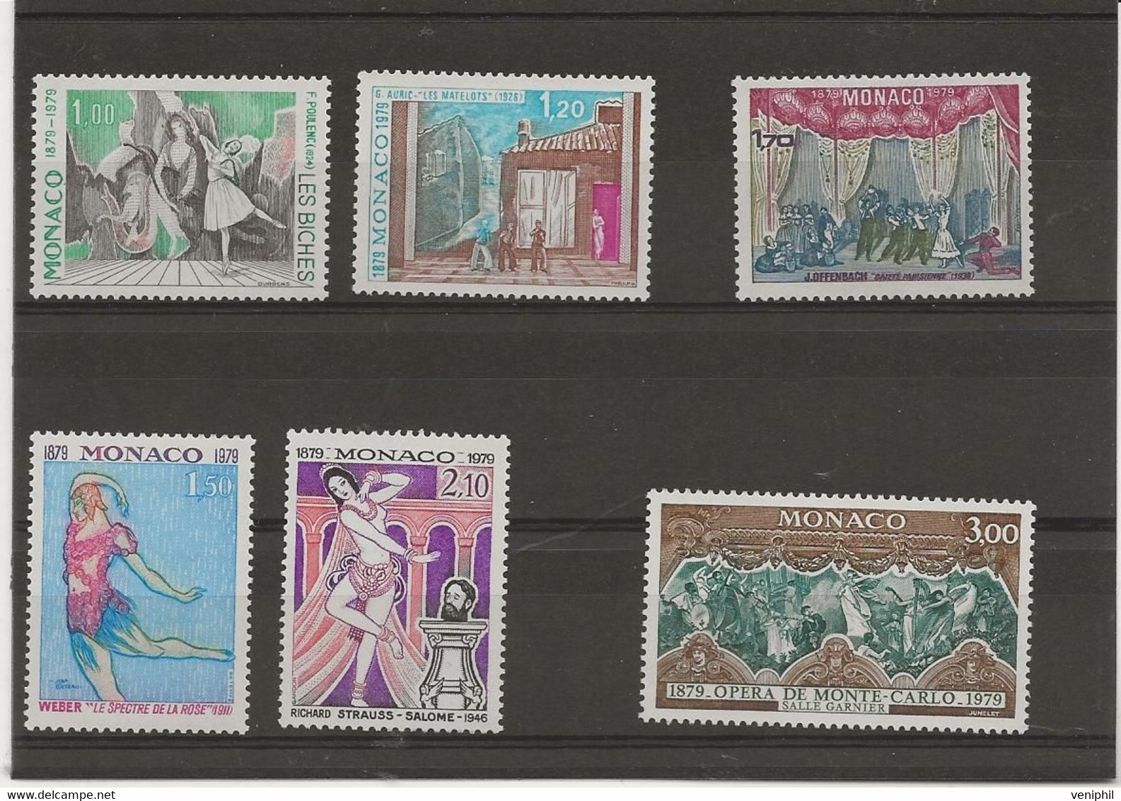 MONACO - TIMBRES N° 1190 A 1195 - NEUF X - ANNEE 1979 - Nuovi