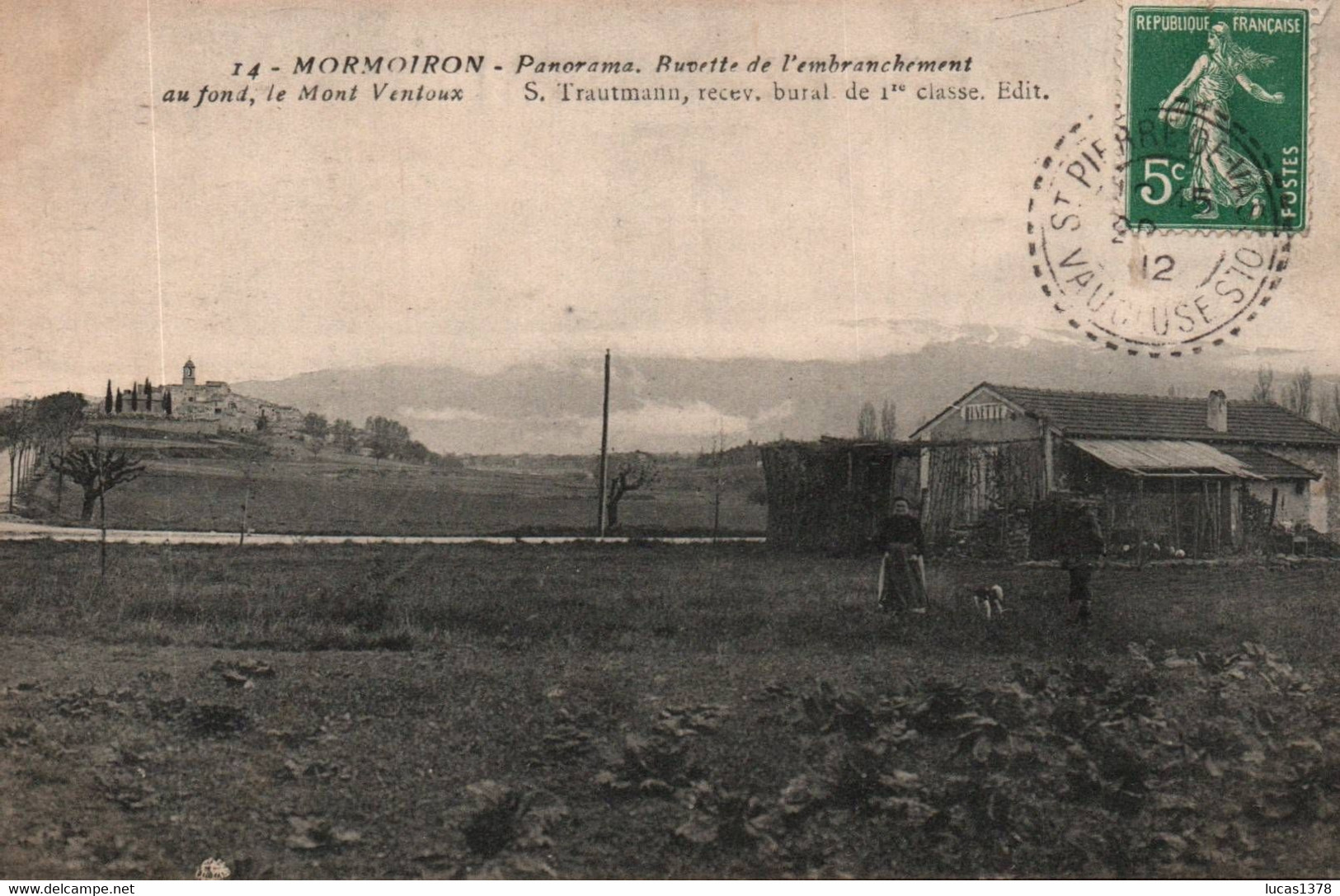 84 / MORMOIRON / PANORAMA / BUVETTE DE L EMBRANCHEMENT / RARE - Mormoiron