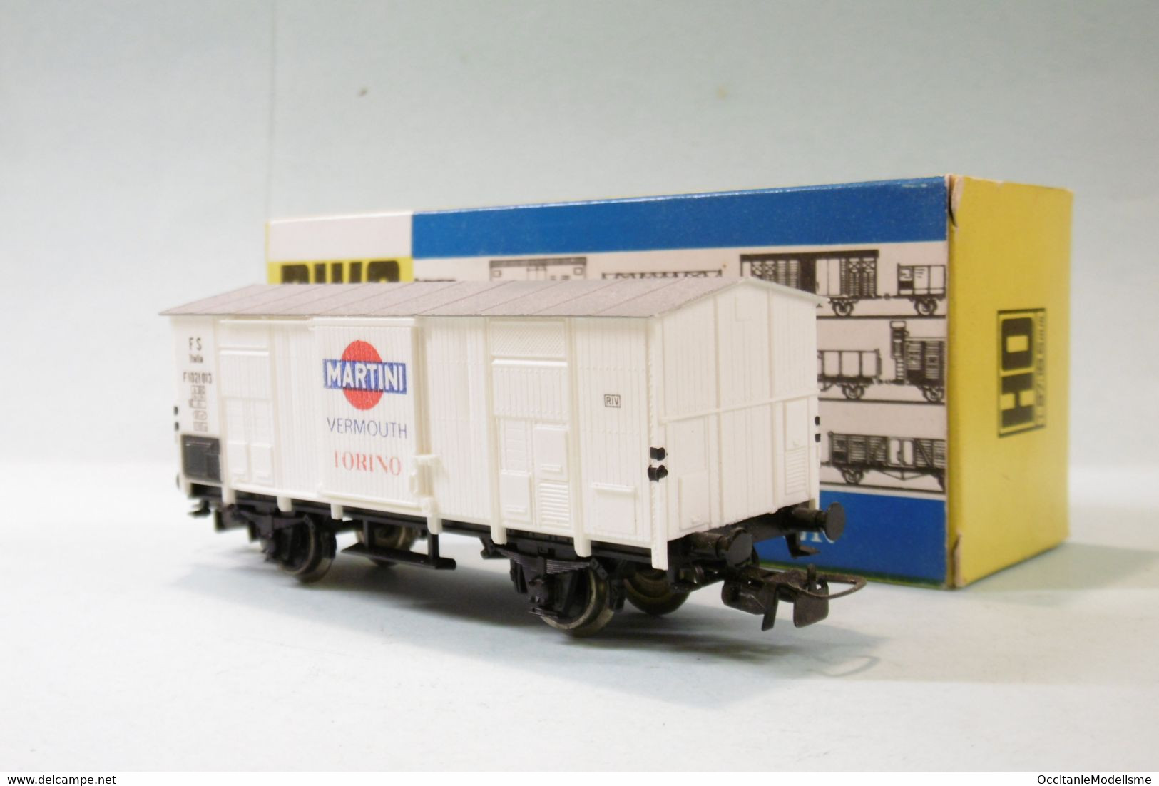 Piko - Wagon COUVERT Martini FS Réf. 5/6448-106 BO HO 1/87 - Goods Waggons (wagons)