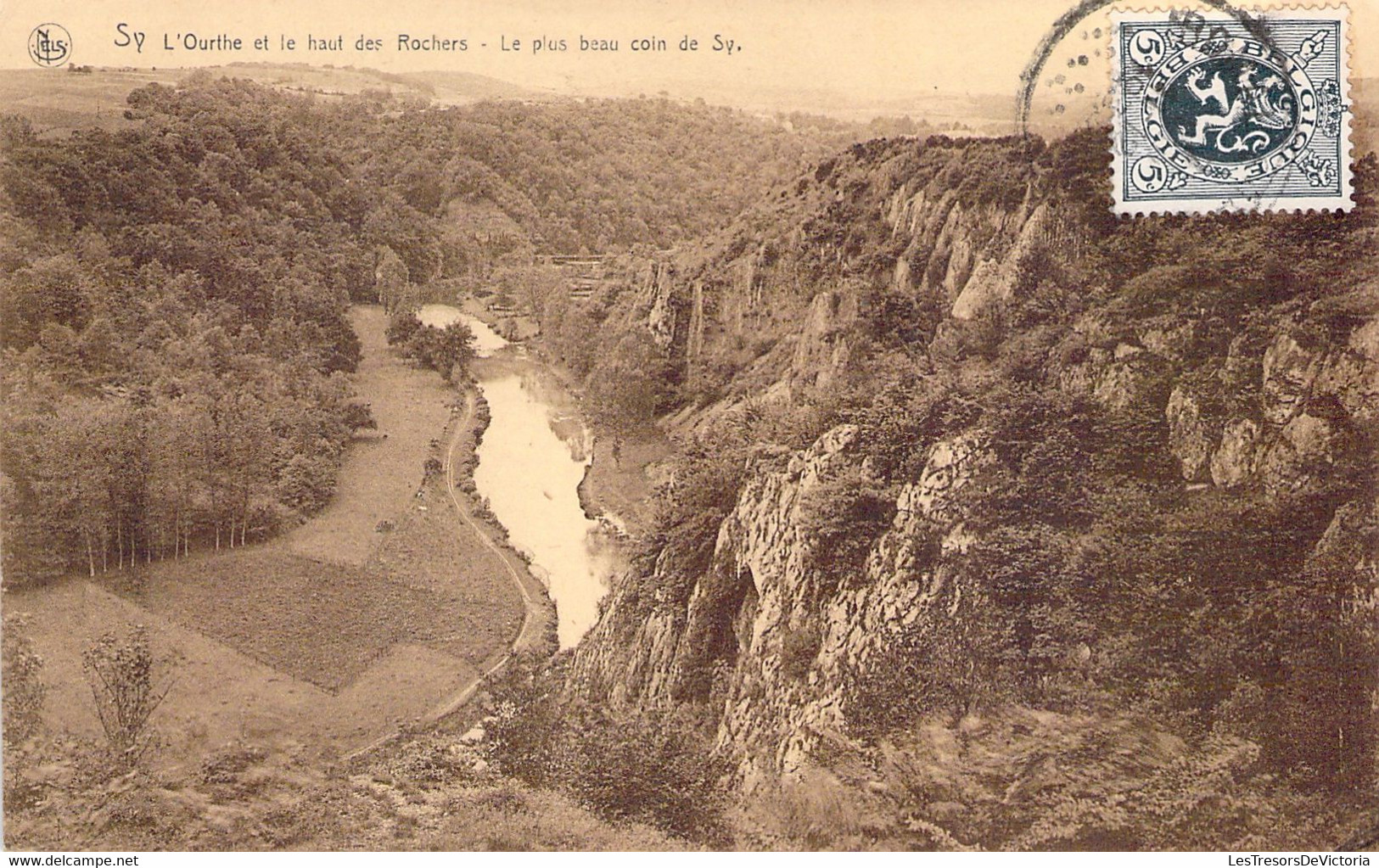 CPA Sy - L'ourthe Et Le Haut Des Rochers - Le Plus Beau Coin De Sy - Oblitéré à Bomal Sur Ourthe En 1930 - Ferrieres