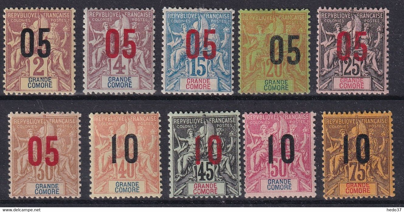 Grande Comore N°20/27 - Neuf * Avec Charnière - TB - Unused Stamps