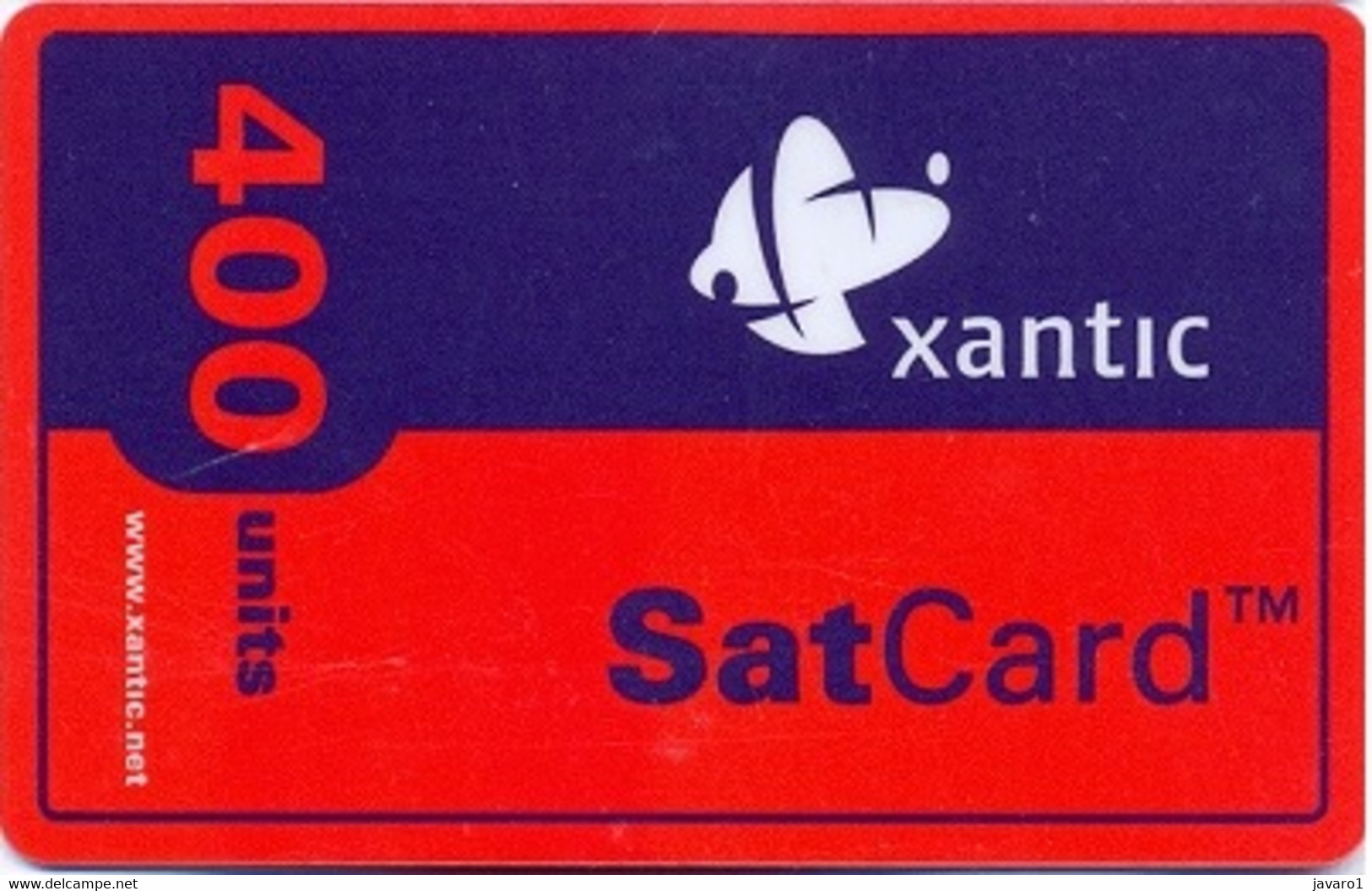 XANTIC : XAN02 400u Xantic SatCard(TM) SATELLITE CARD USED Exp: 1 YEAR - Autres & Non Classés