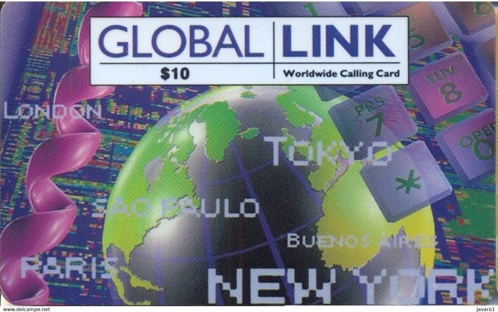 SEAFARER : CDM20 GLOBAL LINK : $10 SATELLITE CARD USED - Autres & Non Classés