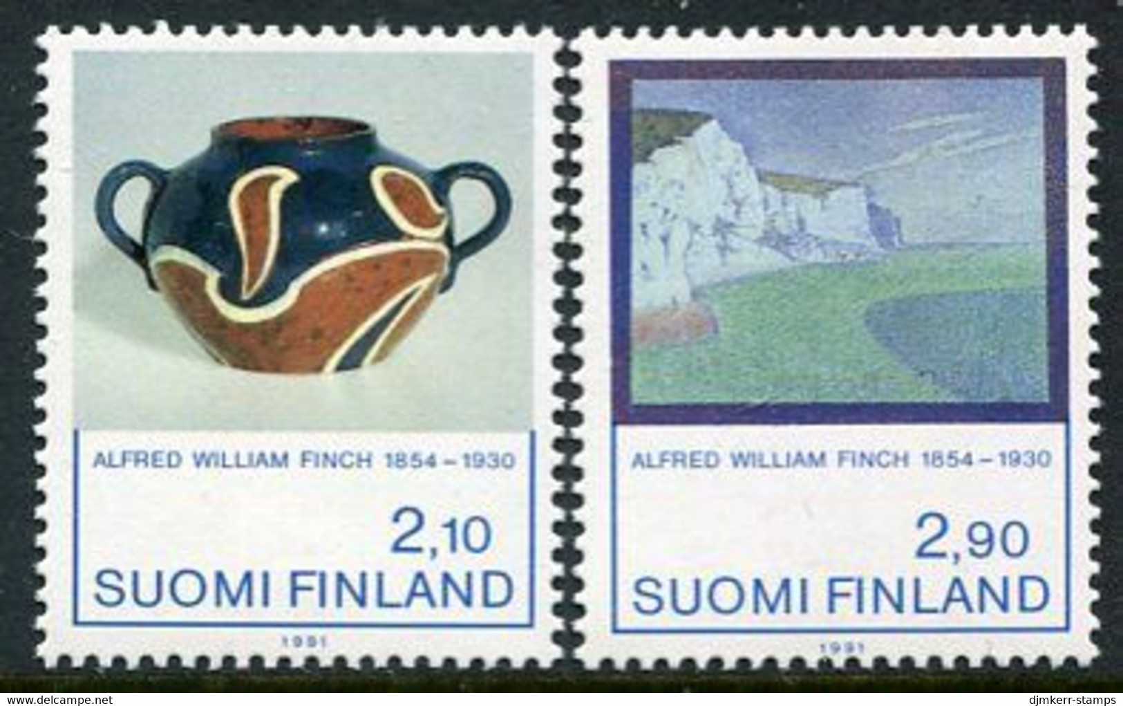 FINLAND 1991 Artworks By Finch MNH / **.  Michel 1146-47 - Unused Stamps