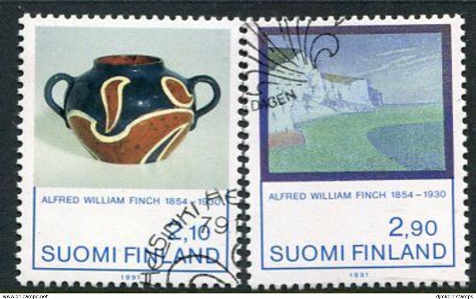 FINLAND 1991 Artworks By Finch Used.  Michel 1146-47 - Gebruikt