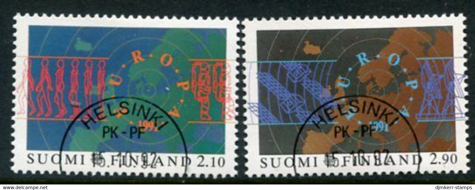 FINLAND 1991 Europa: Space Travel Used.  Michel 1144-45 - Used Stamps