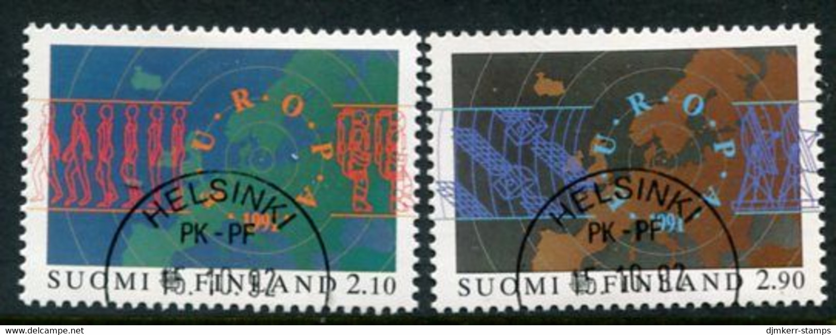 FINLAND 1991 Europa: Space Travel Used.  Michel 1144-45 - Oblitérés