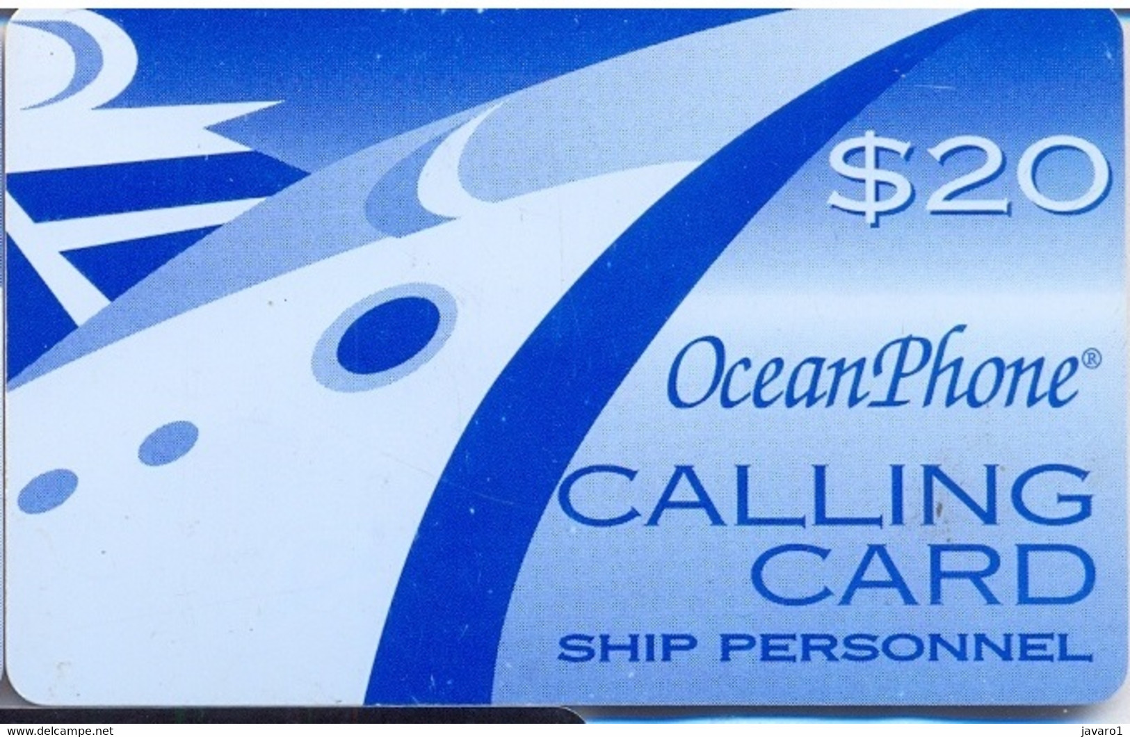 OCEANPHONE : OCE01A $20 (Teledebit) Paleblue 12/31/99 + Ctrl Upper SATELLITE CARD USED Exp: 12/31/99 - Autres & Non Classés