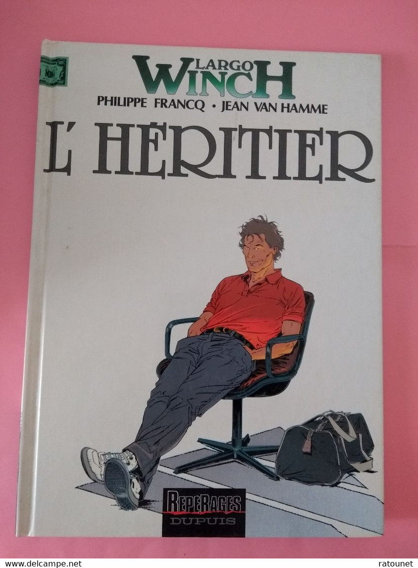 Largo Winch  1 -  L' Héritier -  Philippe Francq / Jean Van Hamme - Éditions Repérages / Dupuis - (1990 - Hors Commerce) - Largo Winch