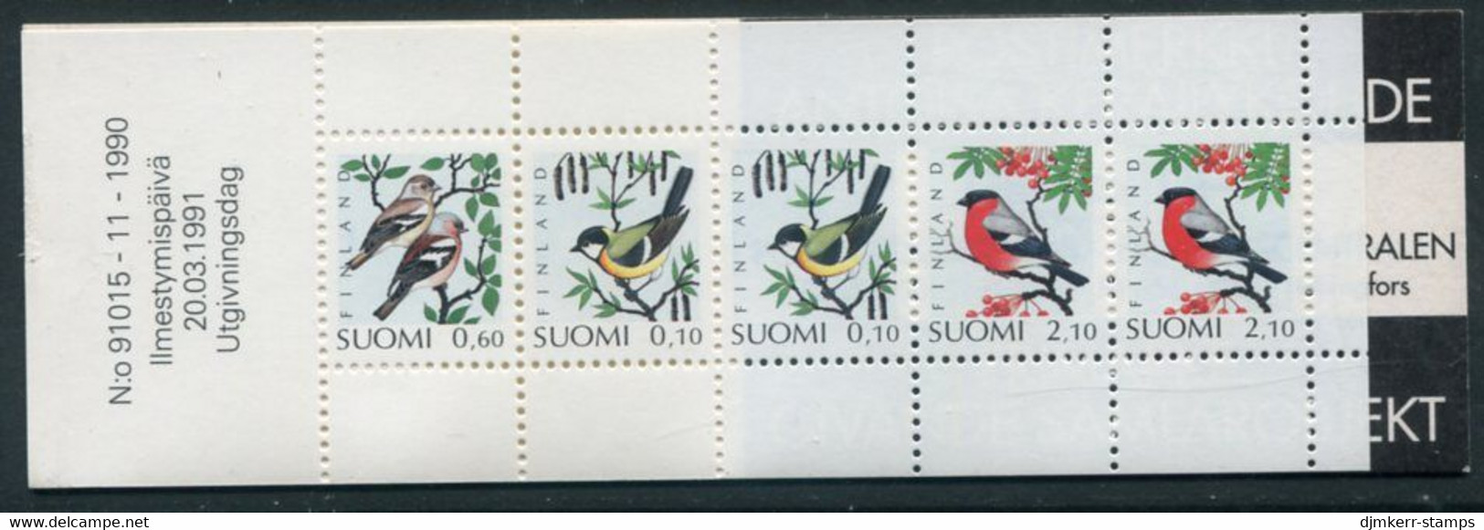 FINLAND 1991 Birds Booklet MNH / **.  Michel 1139-41 - Unused Stamps
