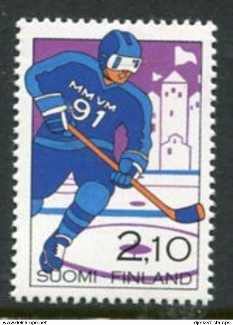 FINLAND 1991 Ice Hockey World Championship MNH / **.  Michel 1130 - Unused Stamps