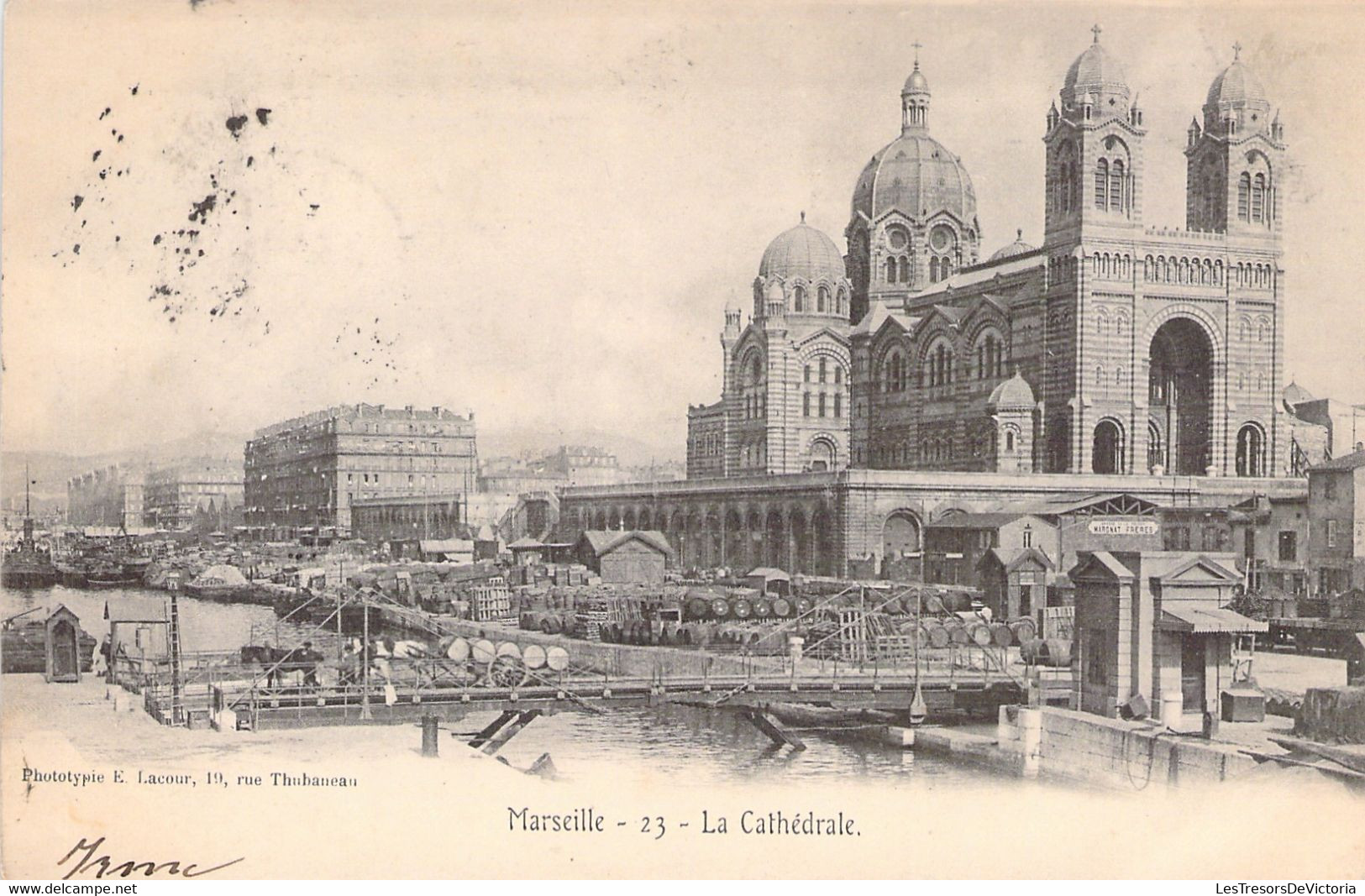 CPA Marseille - 23 - La Cathédrale - Carte Oblitérée En 1903 à Marseille - Dos Simple - Old Port, Saint Victor, Le Panier