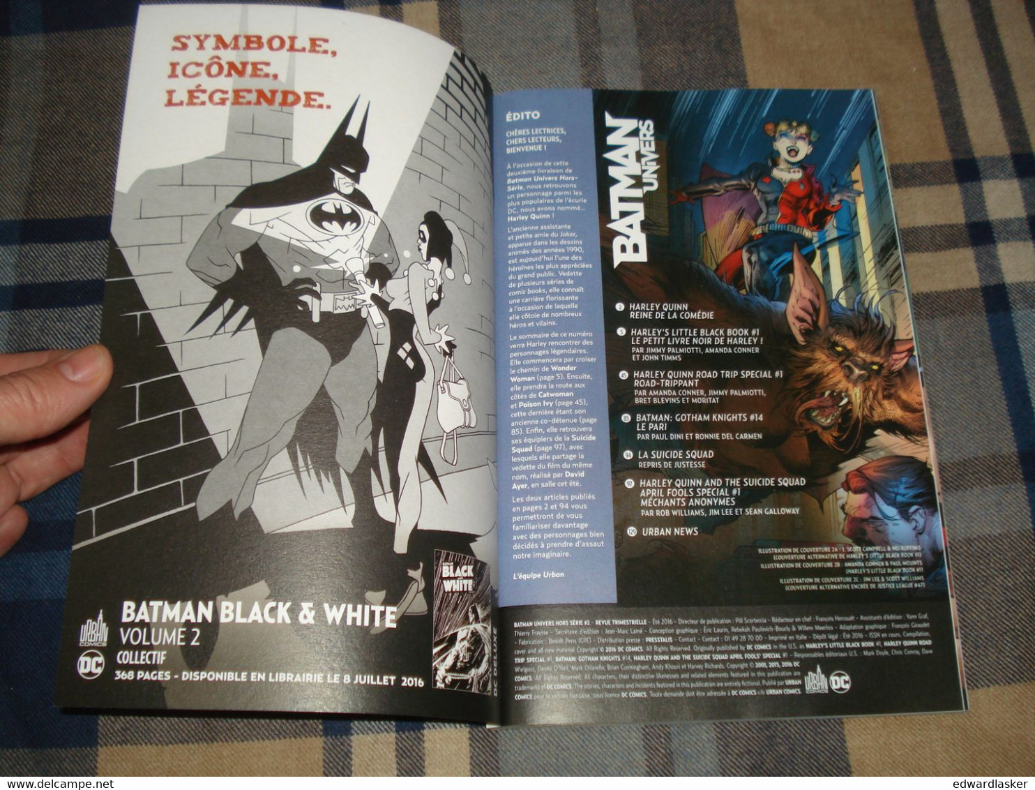 BD BATMAN UNIVERS HORS SERIE N°2C (Harley Quinn) - Urban Comics 2016 - Comme Neuf - Batman